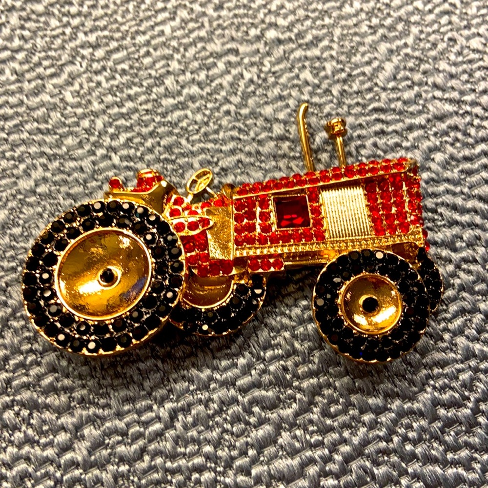 Tractor Brooch